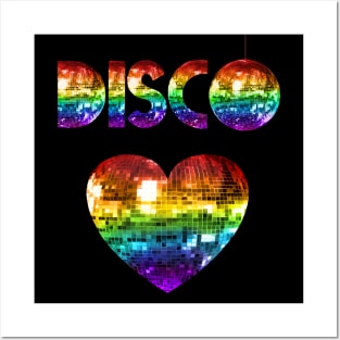 Rainbow Disco Love Posters and Art